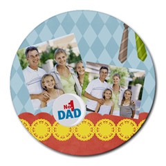 fathers day - Round Mousepad