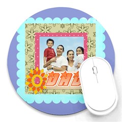 fathers day - Round Mousepad