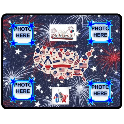 Celetrate Usa Medium Blanket By Joy Johns 60 x50  Blanket Front
