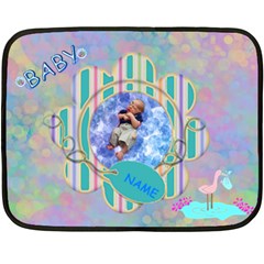 Baby Boy mini blanket. one side #3 (4 styles) - Fleece Blanket (Mini) Baby Boy mini blanket. one side #3 (4 styles) - Fleece Blanket (Mini)