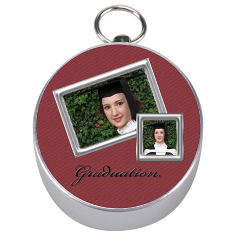 Graduation Silver Compass By Deborah Front
