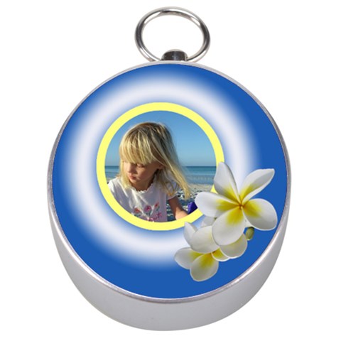 Cloud Puff Silver Compass By Deborah Front