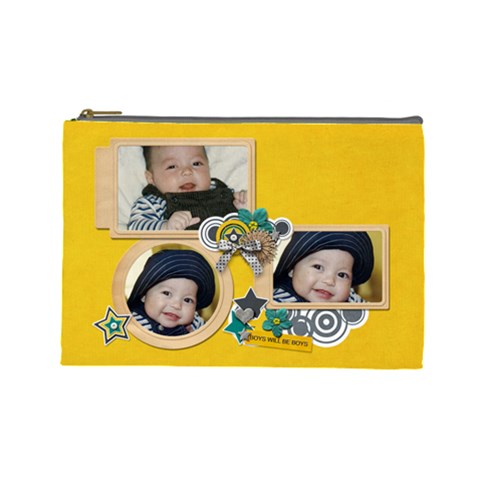 Cosmetic Bag (l): Boys1 By Jennyl Front