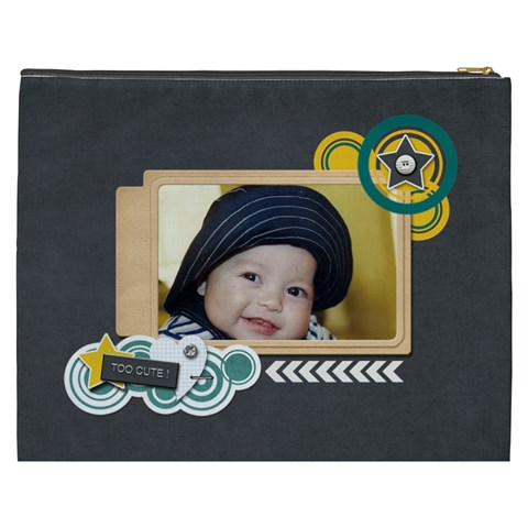 Cosmetic Bag (xxxl): Too Cute By Jennyl Back