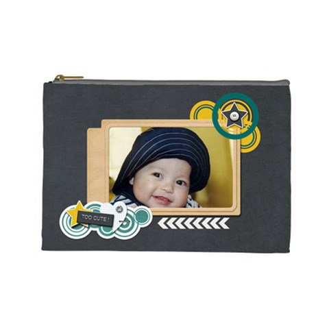 Cosmetic Bag (l): Too Cute By Jennyl Front