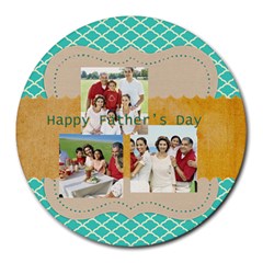 fathers day - Collage Round Mousepad fathers day - Collage Round Mousepad