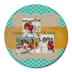 fathers day - Collage Round Mousepad