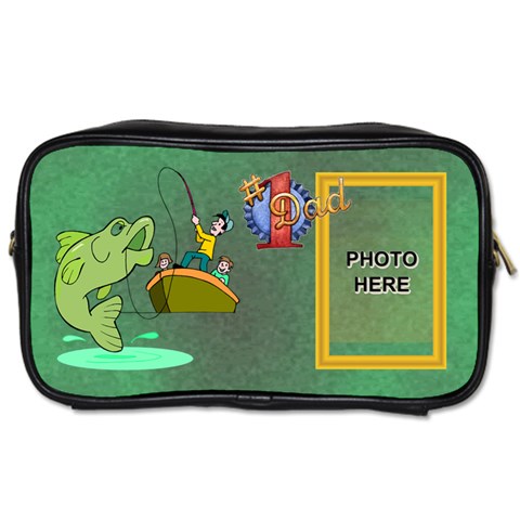 Fishing Dad s Toiletries Bag  By Joy Johns Front