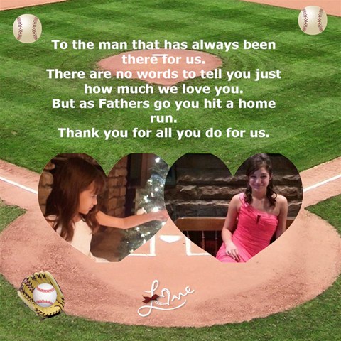 Baseball Fathers Day Card By Kim Blair Inside