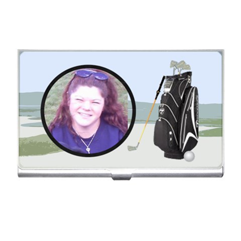 Golf Business Card Holder By Kim Blair Front