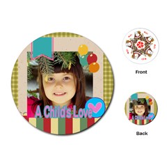 kids - Playing Cards Single Design (Round)