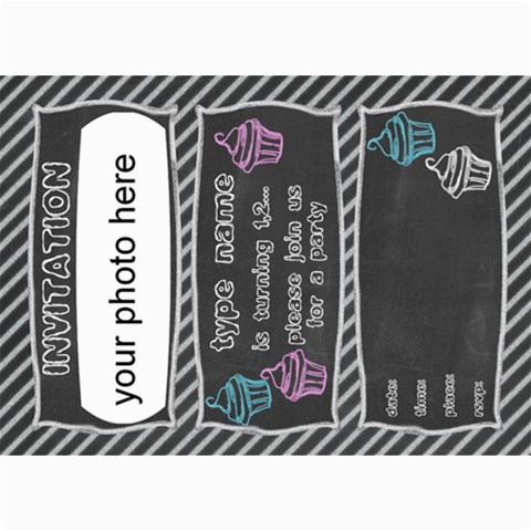 Birthday Invitation Card 7x5 By Zornitza 7 x5  Photo Card - 8