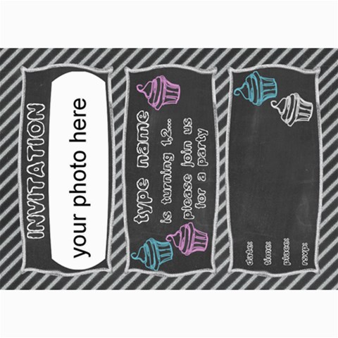 Birthday Invitation Card 7x5 By Zornitza 7 x5  Photo Card - 10