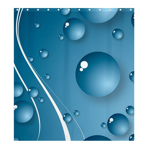 Water Drop By Divad Brown 58.75 x64.8  Curtain