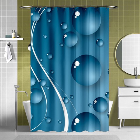 Water Drop By Divad Brown Curtain(48  X 72 ) - 42.18 x64.8  Curtain(48  X 72 )