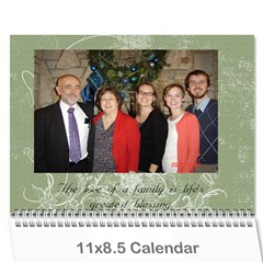 Christmas 2014 - Wall Calendar 11  x 8.5  (12-Months)