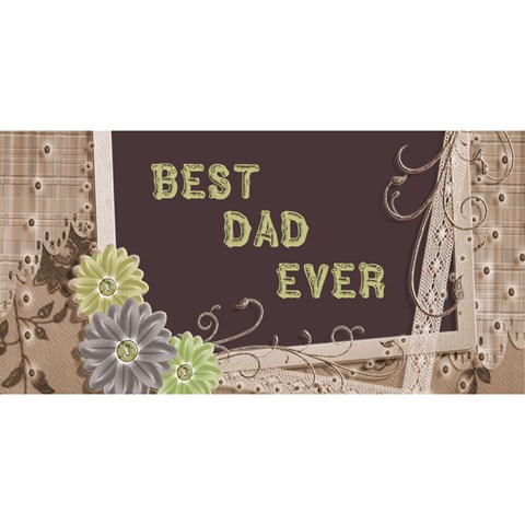 Best Dad 3d Greeting Card By Deborah Front