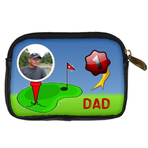 #1 Dad Digital Camera Case By Joy Johns Back