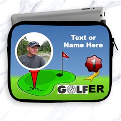 #1 Golfer Apple Ipad Zipper Case