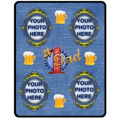 #1 Dad medium blanket - Fleece Blanket (Medium)