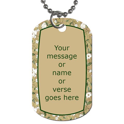 Memory Dog Tag (2 Sided) By Deborah Back