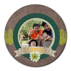 fathers day - Collage Round Mousepad fathers day - Collage Round Mousepad