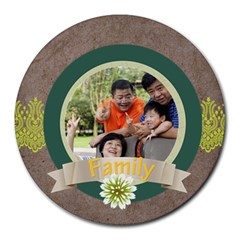 fathers day - Collage Round Mousepad