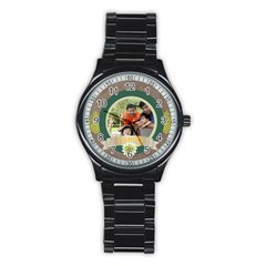 family - Stainless Steel Round Watch