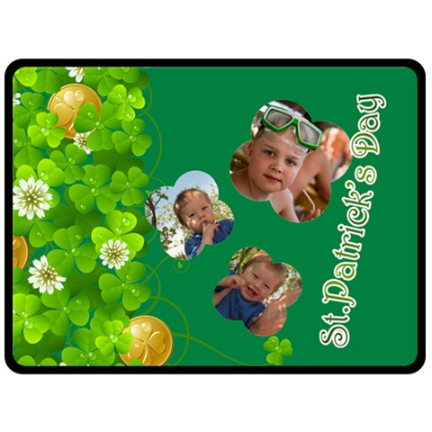 St Patrick s Day By Divad Brown 80 x60  Blanket Front