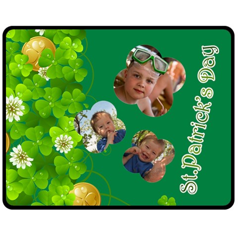 St Patrick s Day By Divad Brown 60 x50  Blanket Front