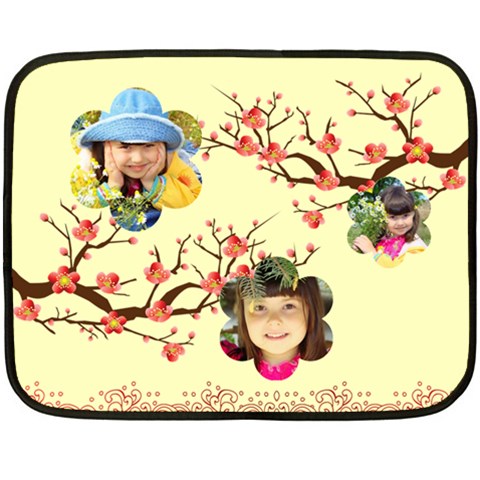 Flower By Divad Brown 35 x27  Blanket