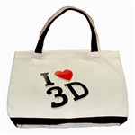 I love 3D - Basic Tote Bag (Two Sides)