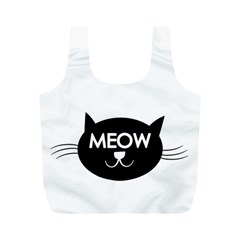 Meow cat - Full Print Recycle Bag (M)