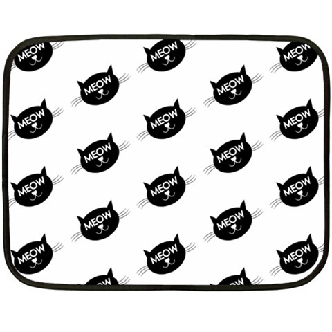 Meow Cat By Divad Brown 35 x27  Blanket Front