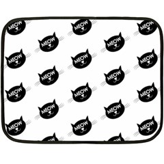 meow cat - Two Sides Fleece Blanket (Mini)