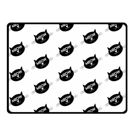 Meow Cat By Divad Brown 45 x34  Blanket Back