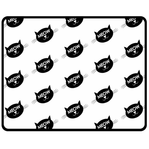 Meow Cat By Divad Brown 60 x50  Blanket Front