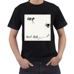 Men s t-shirt two sided - Men s T-Shirt (Black) (Two Sided)