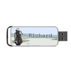 Golf Portable Usb Flash (two Sides)