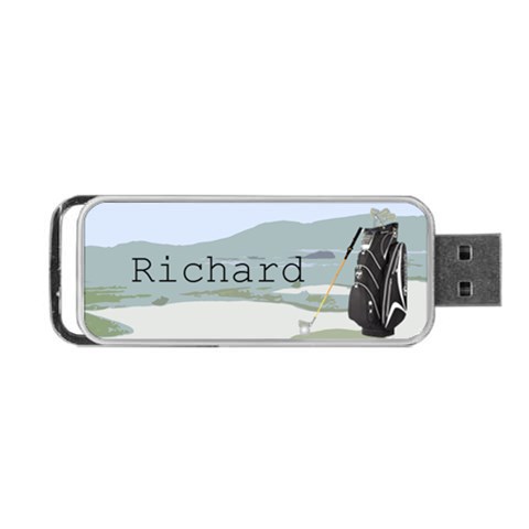 Golf Portable Usb Flash (two Sides) By Kim Blair Back