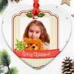 merry christmas - Ornament (Heart)