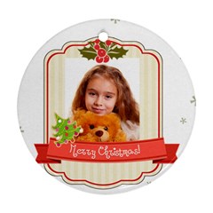 merry christmas - Ornament (Round)