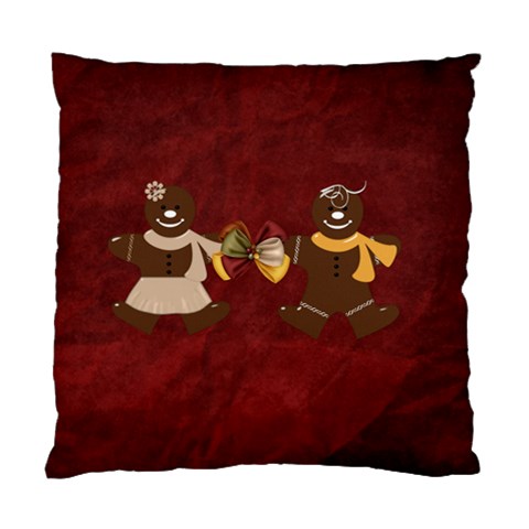 2 Sided Gingerbread Men Pillow By Lisa Minor Back