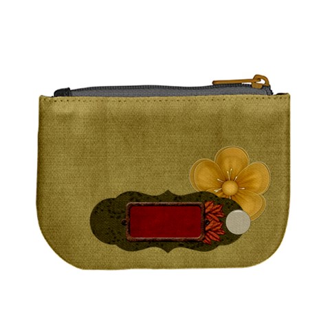 Coin Bag Flower Frame By Lisa Minor Back