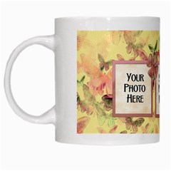 Mug-Butterflies and Flowers - White Mug