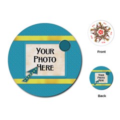 Playing Cards-Fanciful Fun 4 - Playing Cards Single Design (Round)