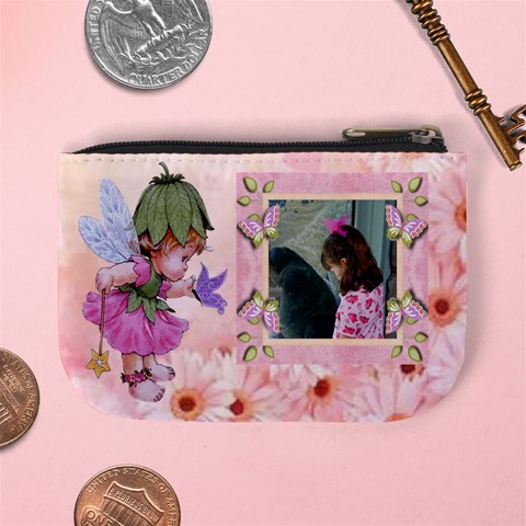 Fairy And Flowers Mini Coin Purse By Kim Blair Back