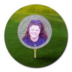 Golf Collage Round Mousepad Golf Collage Round Mousepad