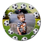 Soccer Collage Round Mousepad