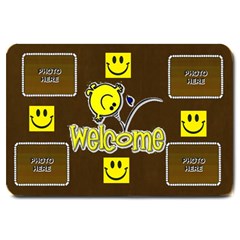 Smiley Welcome Mat, large - Large Doormat